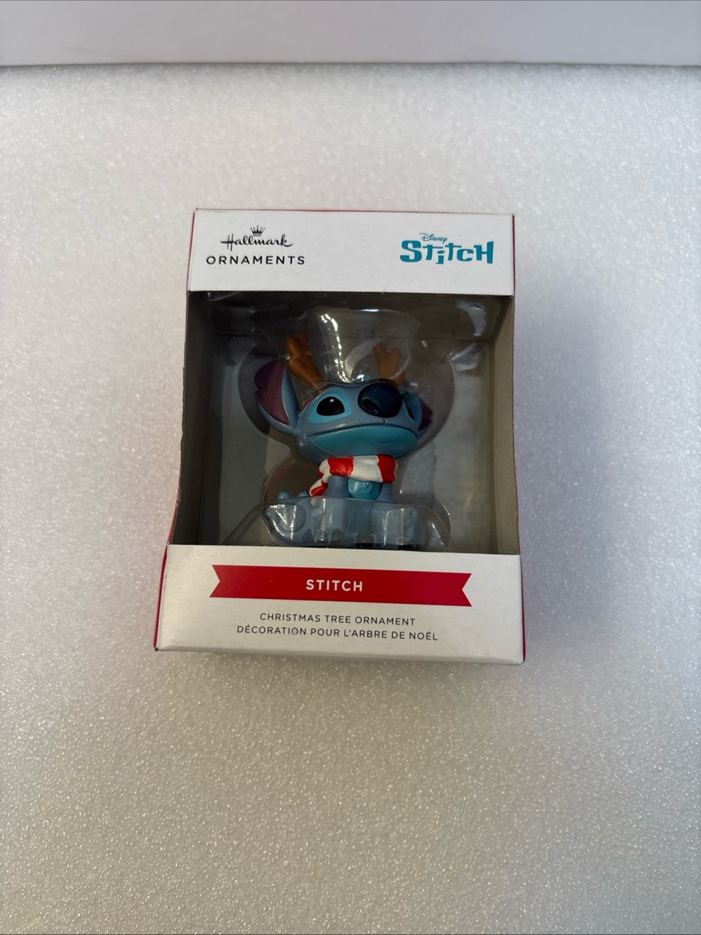 Hallmark Stitch Ornament - Blue with Red & White Scarf - Picture 2 of 8